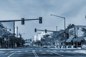 Higgins Avenue in downtown Missoula, Montana, USA