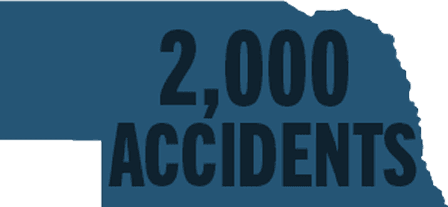 2,000 accidents every year involving trucks in Nebraska
