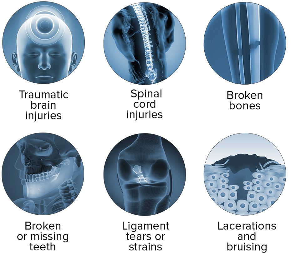 Common injuries from a bicycle accidents