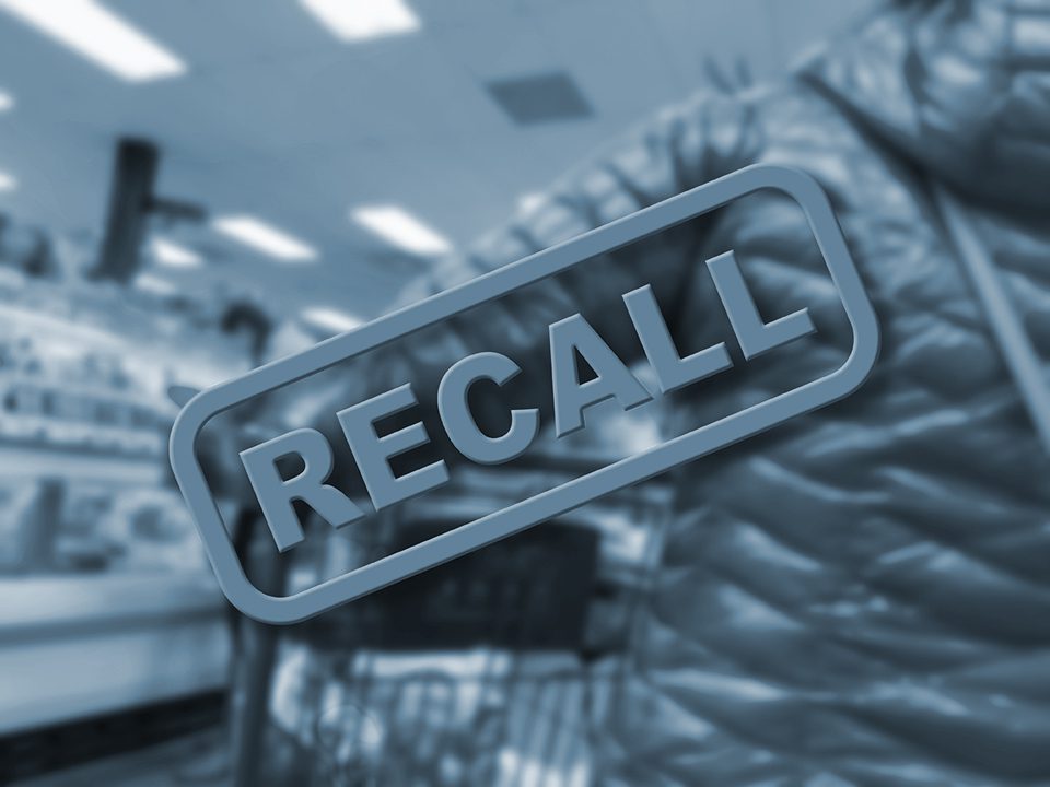 recall on products from grocery store