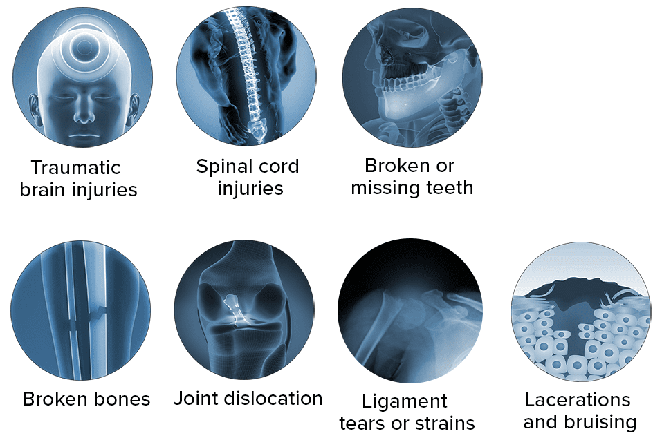 common injuries for pedestrian accidents