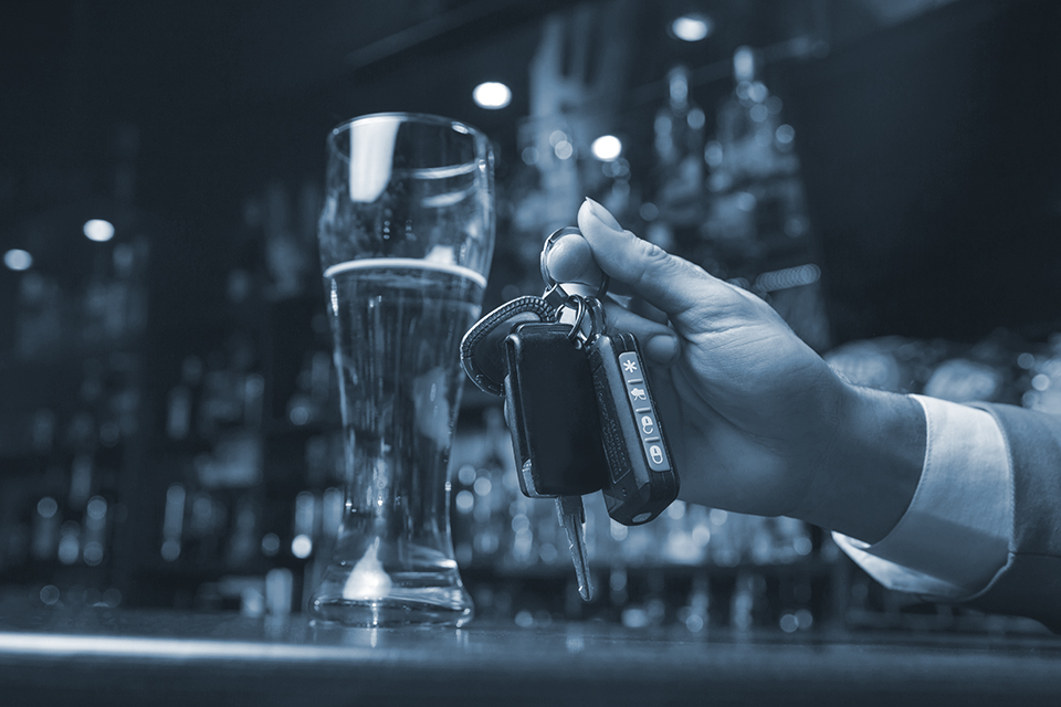 Do not drink and drive - Keys taken from bar customer
