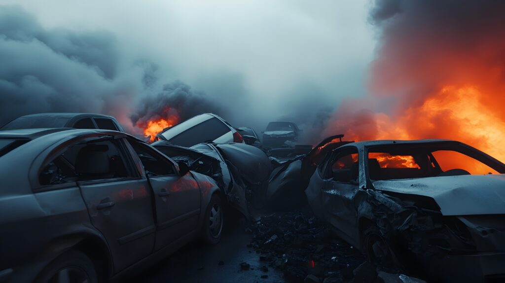 Multi-vehicle accident